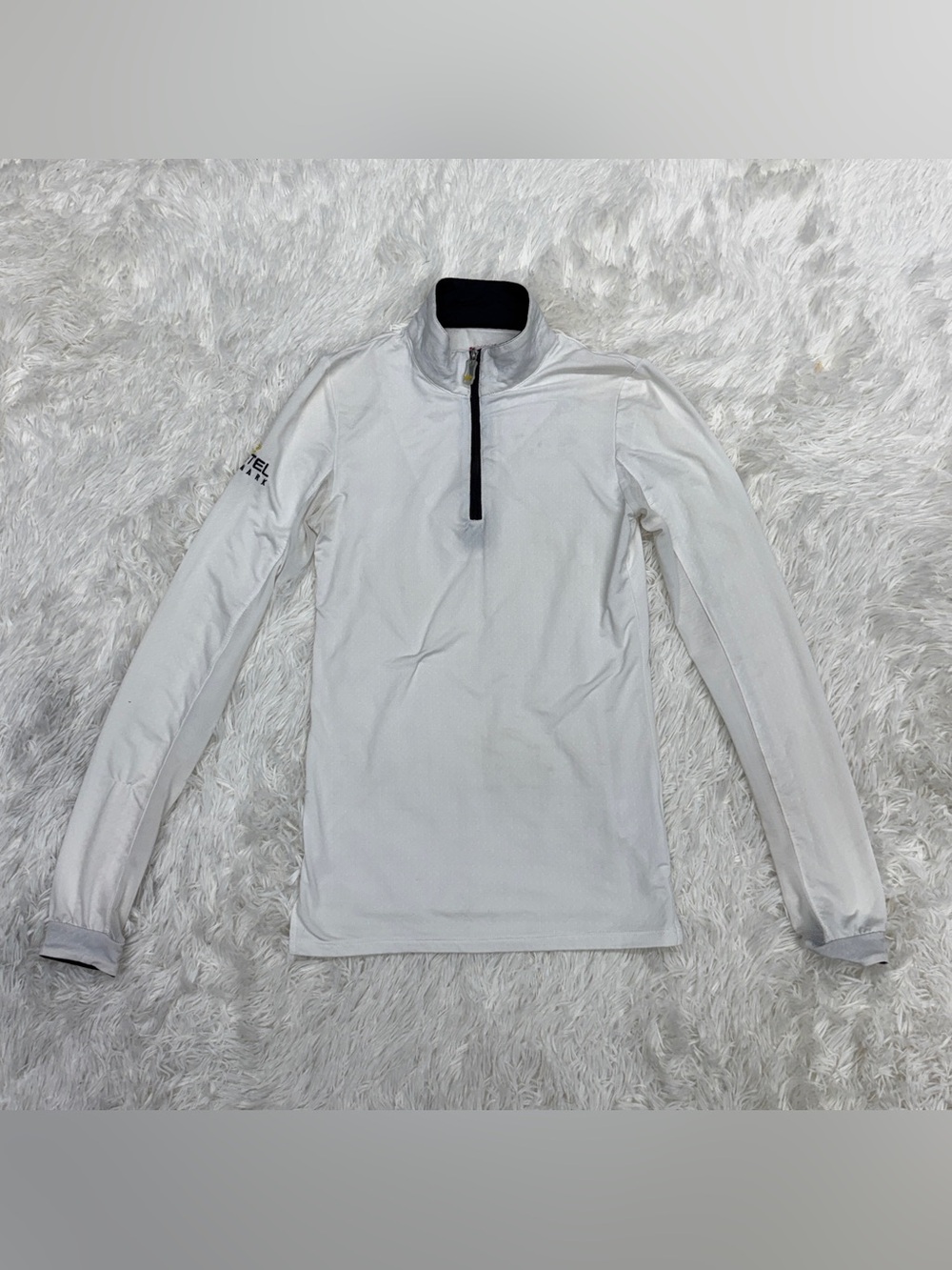 Women’s XXS White/Black Kastel Denmark Long Sleeve Horseback Riding Sunshirt